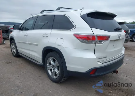 2016 Toyota Highlander Limited из США, поврежденный, VIN 5TDDKRFHXGS269529